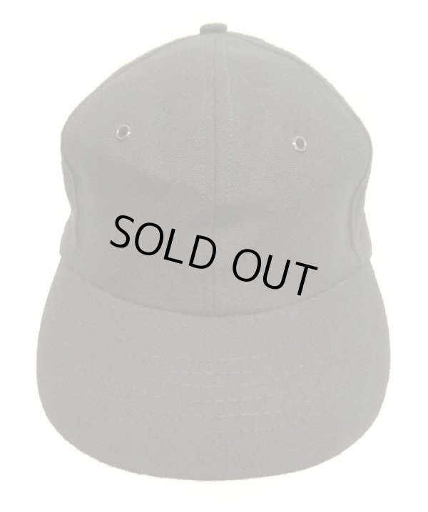 画像2: 60'S UNKNOWN 6パネル ウール ベースボールキャップ ブラック USA製 (DEADSTOCK)