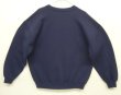画像4: 90'S RUSSELL ATHLETIC 前Vガゼット付き クルーネック スウェットシャツ ネイビー USA製 (VINTAGE)