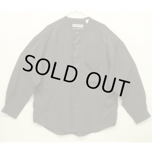 画像: FENN WRIGHT & MANSON レーヨン 長袖 ノーカラーシャツ チャコール (USED)