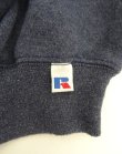 画像3: 90'S RUSSELL ATHLETIC 前Vガゼット付き クルーネック スウェットシャツ ヘザーネイビー メキシコ製 (VINTAGE)