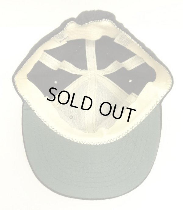 画像5: 60'S UNKNOWN 6パネル ウール ベースボールキャップ ブラック USA製 (DEADSTOCK)