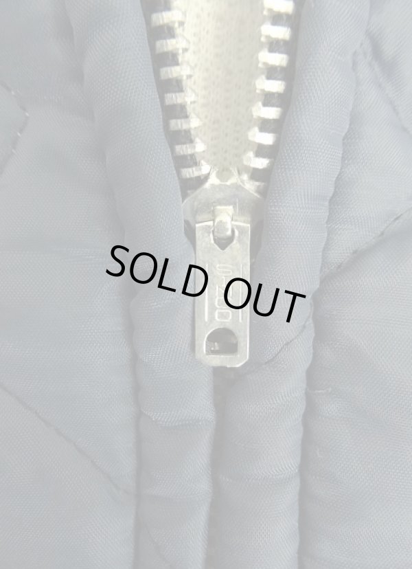 画像2: 70'S UNKNOWN 裏地サーマル キルティングジャケット ネイビー SIMCOアルミジップ (VINTAGE)