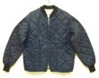 画像1: 70'S UNKNOWN 裏地サーマル キルティングジャケット ネイビー SIMCOアルミジップ (VINTAGE)