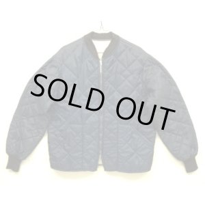 画像: 70'S UNKNOWN 裏地サーマル キルティングジャケット ネイビー SIMCOアルミジップ (VINTAGE)