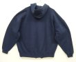 画像4: 90'S RUSSELL ATHLETIC フルジップ スウェットパーカー ネイビー メキシコ製 (VINTAGE)