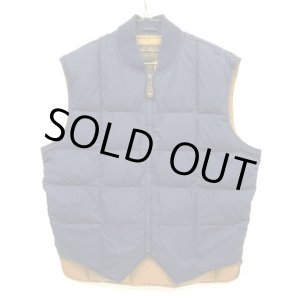 画像: 90'S EDDIE BAUER "DOWNLIGHT VEST" 黒タグ グースダウン スクエアキルト ダウンベスト ネイビー (VINTAGE)