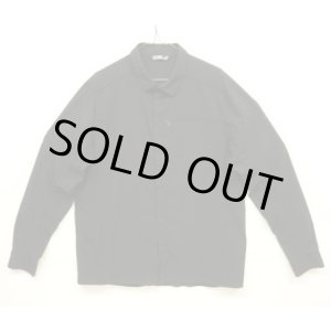 画像: ARC'TERYX "SKYLINE LS SHIRT" 比翼付き スナップボタン ナイロンシャツ ブラック (USED)