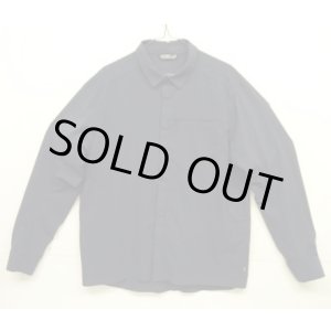 画像: ARC'TERYX "SKYLINE LS SHIRT" 比翼付き スナップボタン ナイロンシャツ ネイビー (USED)