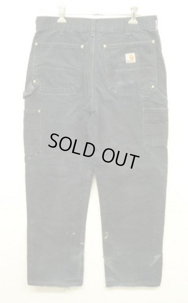 画像4: CARHARTT ダブルニー ダック ペインターパンツ ブラック W32L30 USA製 (VINTAGE)