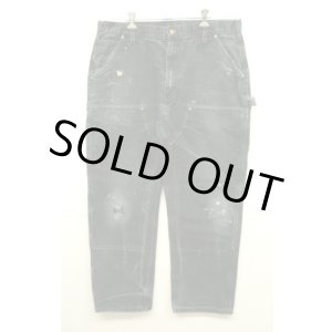 画像: CARHARTT ダブルニー ダック ペインターパンツ ブラック W38L32 (VINTAGE)