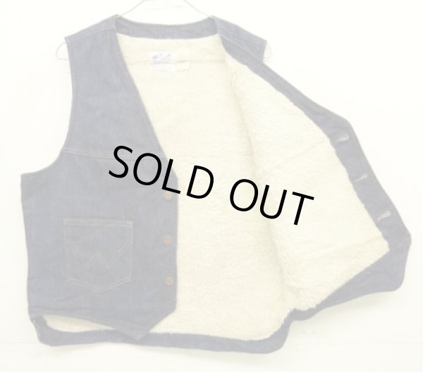 画像3: 80'S WRANGLER "NO-FAULT DENIMS" 裏地ボア デニムベスト インディゴ USA製 (VINTAGE)