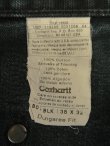 画像2: CARHARTT ダブルニー ダック ペインターパンツ ブラック W38L32 (VINTAGE)