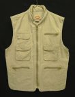 画像1: 80'S BANANA REPUBLIC 初期タグ フード付き サファリベスト ベージュ (VINTAGE)
