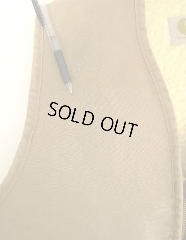 画像6: 70'S CARHARTT プリントタグ 裏地ボア ダックベスト SCOVILLジップ ブラウン USA製 (VINTAGE)