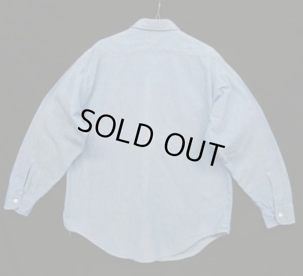 画像3: 70'S BIG MAC コットン100% シャンブレーシャツ ブルー USA製 (VINTAGE)