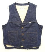 画像: 80'S WRANGLER "NO-FAULT DENIMS" 裏地ボア デニムベスト インディゴ USA製 (VINTAGE)
