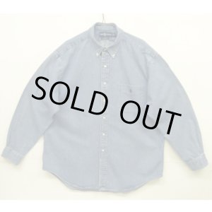 画像: 90'S RALPH LAUREN "BIG SHIRT" デニム 長袖 BDシャツ インディゴ (VINTAGE)