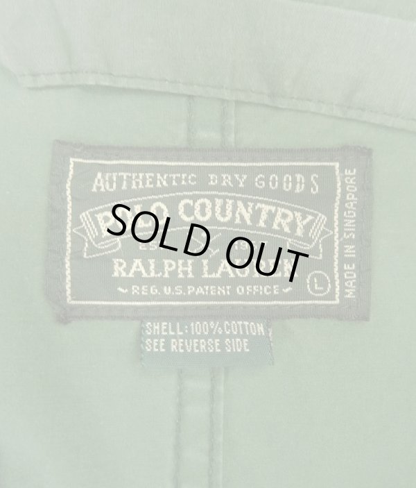 画像2: 90'S RALPH LAUREN "POLO COUNTRY" M-51 パーカー IDEALアルミジップ ダークグリーン (VINTAGE)