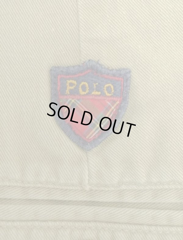 画像5: 90'S RALPH LAUREN ウエスタアジャスター付き ツープリーツ チノパンツ ベージュ W32L30 USA製 (VINTAGE)