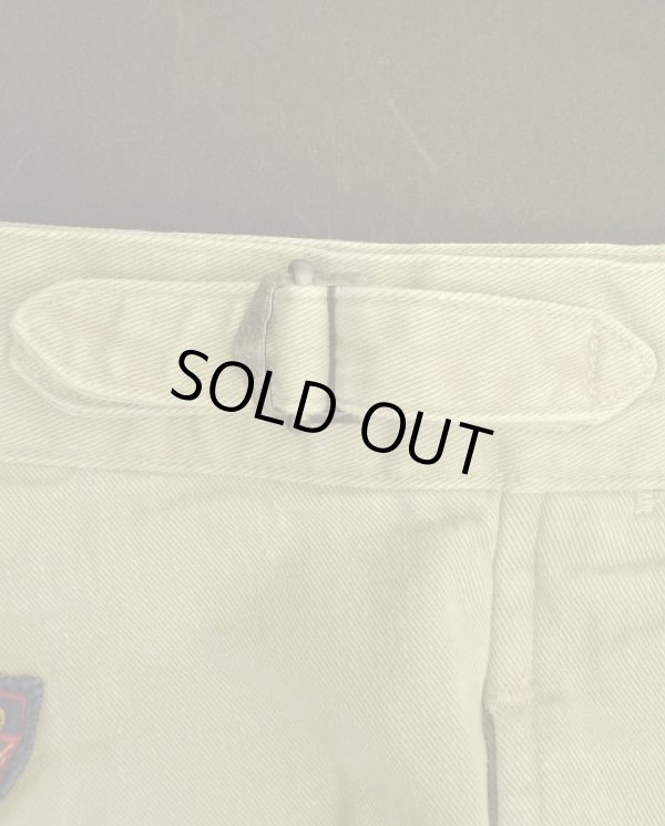 画像3: 90'S RALPH LAUREN ウエスタアジャスター付き ツープリーツ チノパンツ ベージュ W32L30 USA製 (VINTAGE)