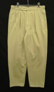 画像1: 90'S RALPH LAUREN ウエスタアジャスター付き ツープリーツ チノパンツ ベージュ W32L30 USA製 (VINTAGE)