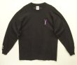 画像1: 90'S INTEL INSIDE "PENTINUMII" バックプリント 長袖 Tシャツ ブラック (DEADSTOCK)