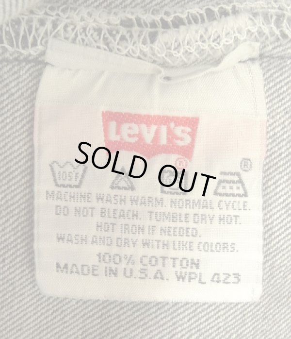 画像2: 90'S LEVIS 501 デニム 先染めブラック W38L30 USA製 (VINTAGE)