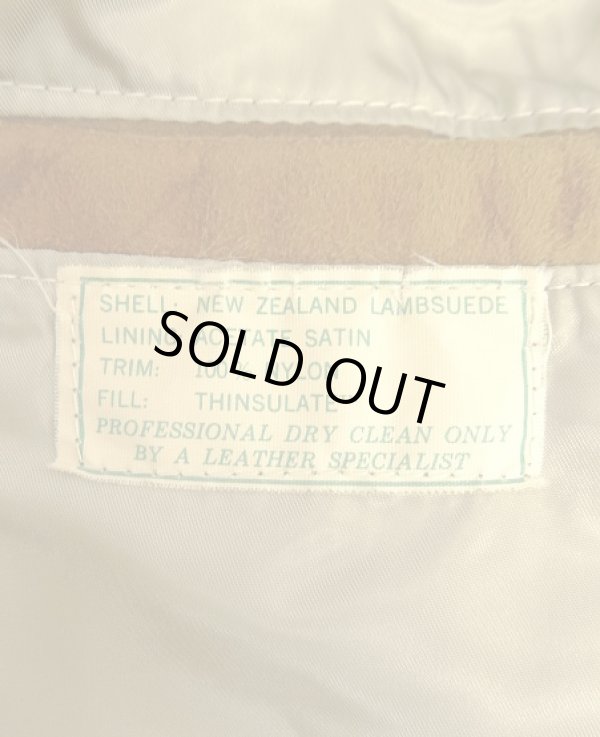 画像5: 80'S LL Bean 中綿入り レザー ドリズラージャケット ブラウン SCOVILLジップ USA製 (VINTAGE)