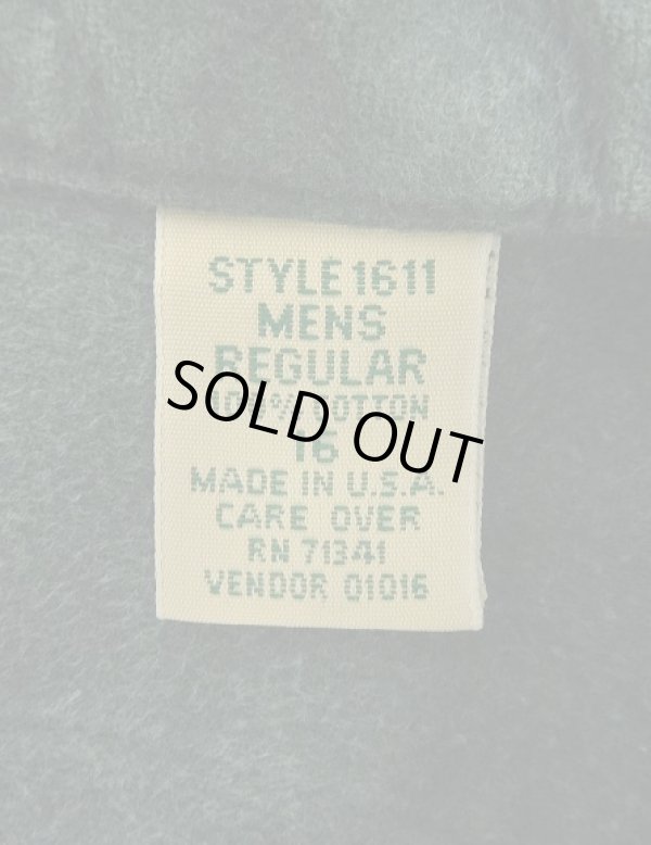 画像3: 90'S LL Bean "CHAMOIS CLOTH SHIRT" 長袖 シャモアクロスシャツ ダークグリーン USA製 (VINTAGE)