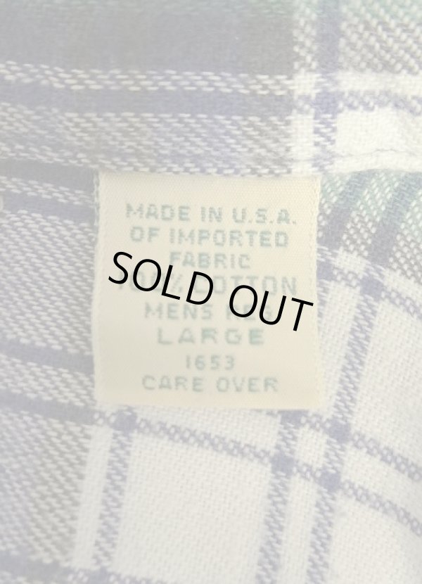 画像3: 90'S LL Bean フランネル 長袖 シャツ チェック柄 USA製 (VINTAGE)