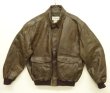 画像1: 90'S LL Bean "A-2" レザー フライトジャケット ブラウン TALONジップ USA製 (DEADSTOCK)