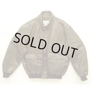 画像: 90'S LL Bean "A-2" レザー フライトジャケット ブラウン TALONジップ USA製 (DEADSTOCK)