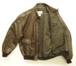 画像4: 90'S LL Bean "A-2" レザー フライトジャケット ブラウン TALONジップ USA製 (DEADSTOCK)