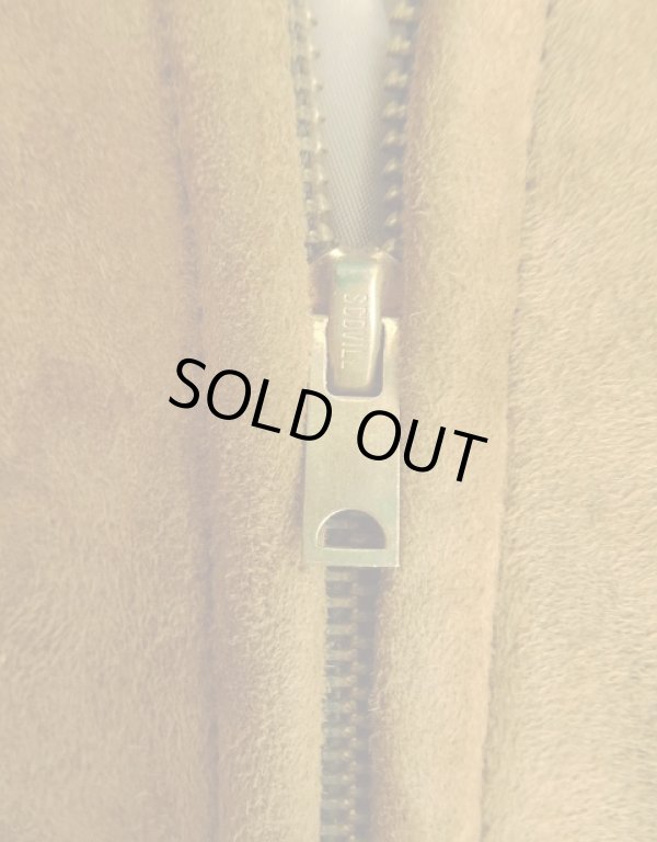 画像4: 80'S LL Bean 中綿入り レザー ドリズラージャケット ブラウン SCOVILLジップ USA製 (VINTAGE)