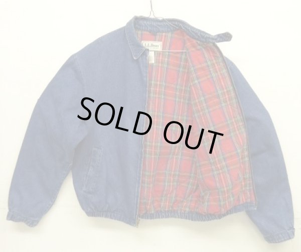 画像3: 80'S LL Bean チンスト付き 中綿入り デニム ドリズラージャケット インディゴ USA製 (VINTAGE)