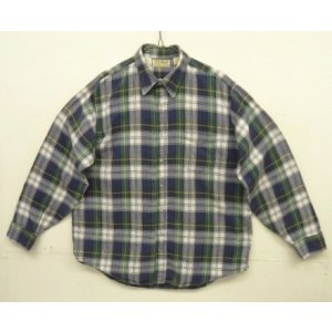 画像: 90'S LL Bean フランネル 長袖 シャツ チェック柄 USA製 (VINTAGE)