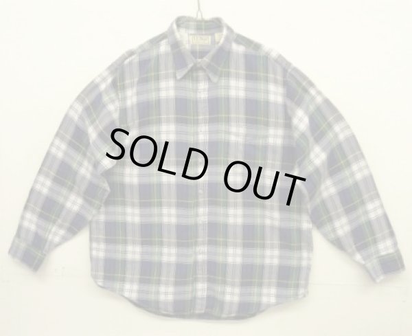画像1: 90'S LL Bean フランネル 長袖 シャツ チェック柄 USA製 (VINTAGE)