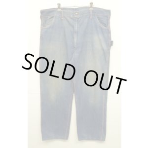 画像: 60'S WESTEX トップスナップボタン コットン100% デニム ペインターパンツ アルミジップ インディゴ (VINTAGE)