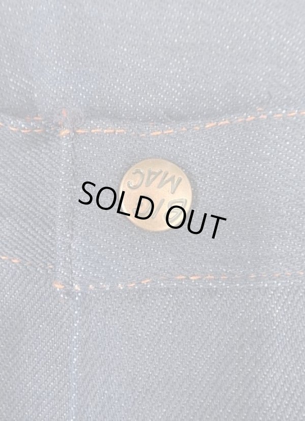 画像3: 80'S BIG MAC トップスナップボタン デニム ペインターパンツ インディゴ USA製 (DEADSTOCK)