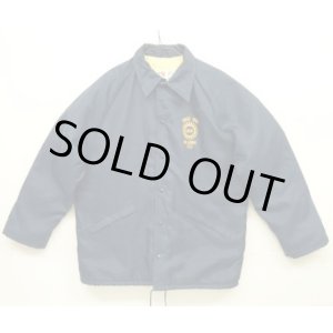 画像: 90'S KING LOUIE 裏地ボア付き コーチジャケット ネイビー USA製 (MINT CONDITION)