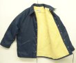 画像4: 90'S KING LOUIE 裏地ボア付き コーチジャケット ネイビー USA製 (MINT CONDITION)