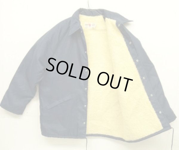 画像4: 90'S KING LOUIE 裏地ボア付き コーチジャケット ネイビー USA製 (MINT CONDITION)