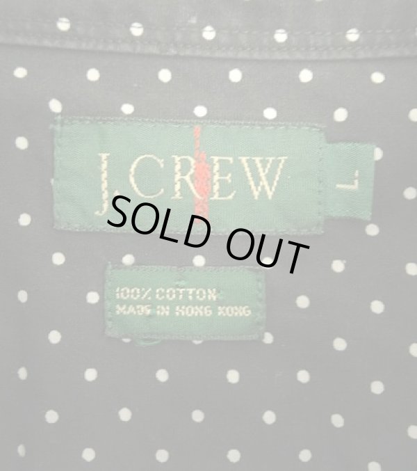 画像2: 90'S J.CREW 旧タグ 長袖 ポプリンシャツ ポルカドット (VINTAGE)