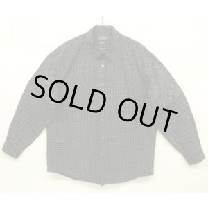 画像: 90'S J.CREW 旧タグ 長袖 ポプリンシャツ ポルカドット (VINTAGE)