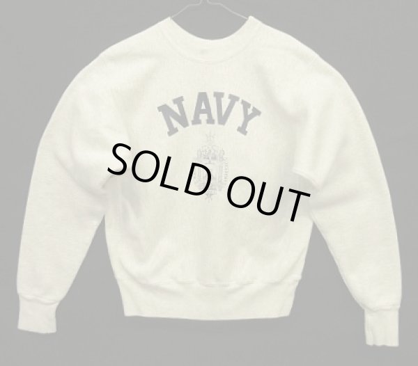 画像1: 90'S US NAVAL ACADEMY ヘビーウエイト スウェットシャツ グレー (VINTAGE)