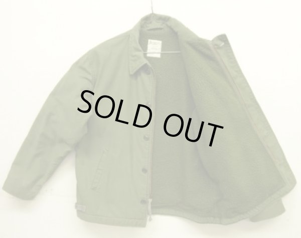 画像4: 80'S アメリカ軍 US NAVY "A-2" デッキジャケット ミリタリーグリーン (VINTAGE)