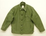 画像: 80'S アメリカ軍 US NAVY "A-2" デッキジャケット ミリタリーグリーン (VINTAGE)