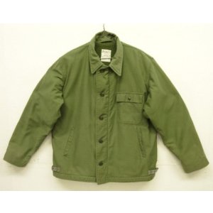 画像: 80'S アメリカ軍 US NAVY "A-2" デッキジャケット ミリタリーグリーン (VINTAGE)