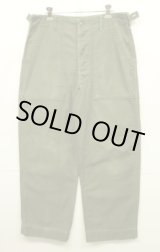 画像: 60'S アメリカ軍 US ARMY "OG107" 初期モデル コットンサテン 平ボタン ベイカーパンツ MEDIUM (VINTAGE)