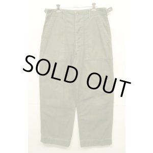 画像: 60'S アメリカ軍 US ARMY "OG107" 初期モデル コットンサテン 平ボタン ベイカーパンツ MEDIUM (VINTAGE)